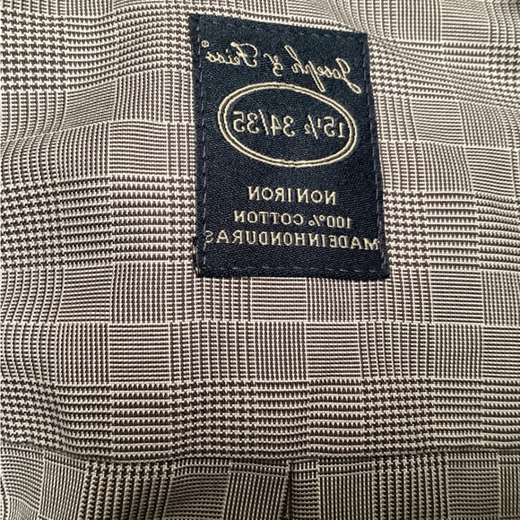 Joseph & Feiss mens non iron long sleeve dress shirt, 15- 34/35 - Picture 6 of 6